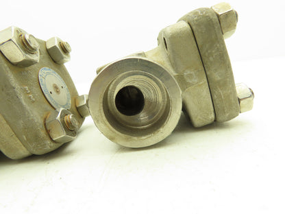 Velan W-2034B-13MY 1" Socket Weld Spring Plug Check Valve Stainless Lot of 3