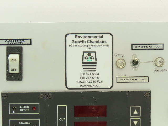 Environmental Growth Chambers G Series HMI Control Panel With Digital Display