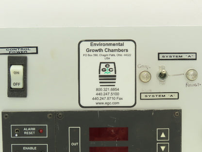 Environmental Growth Chambers G Series HMI Control Panel With Digital Display