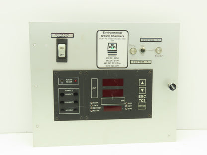 Environmental Growth Chambers G Series HMI Control Panel With Digital Display