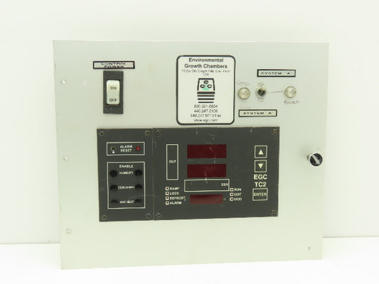Environmental Growth Chambers G Series HMI Control Panel With Digital Display