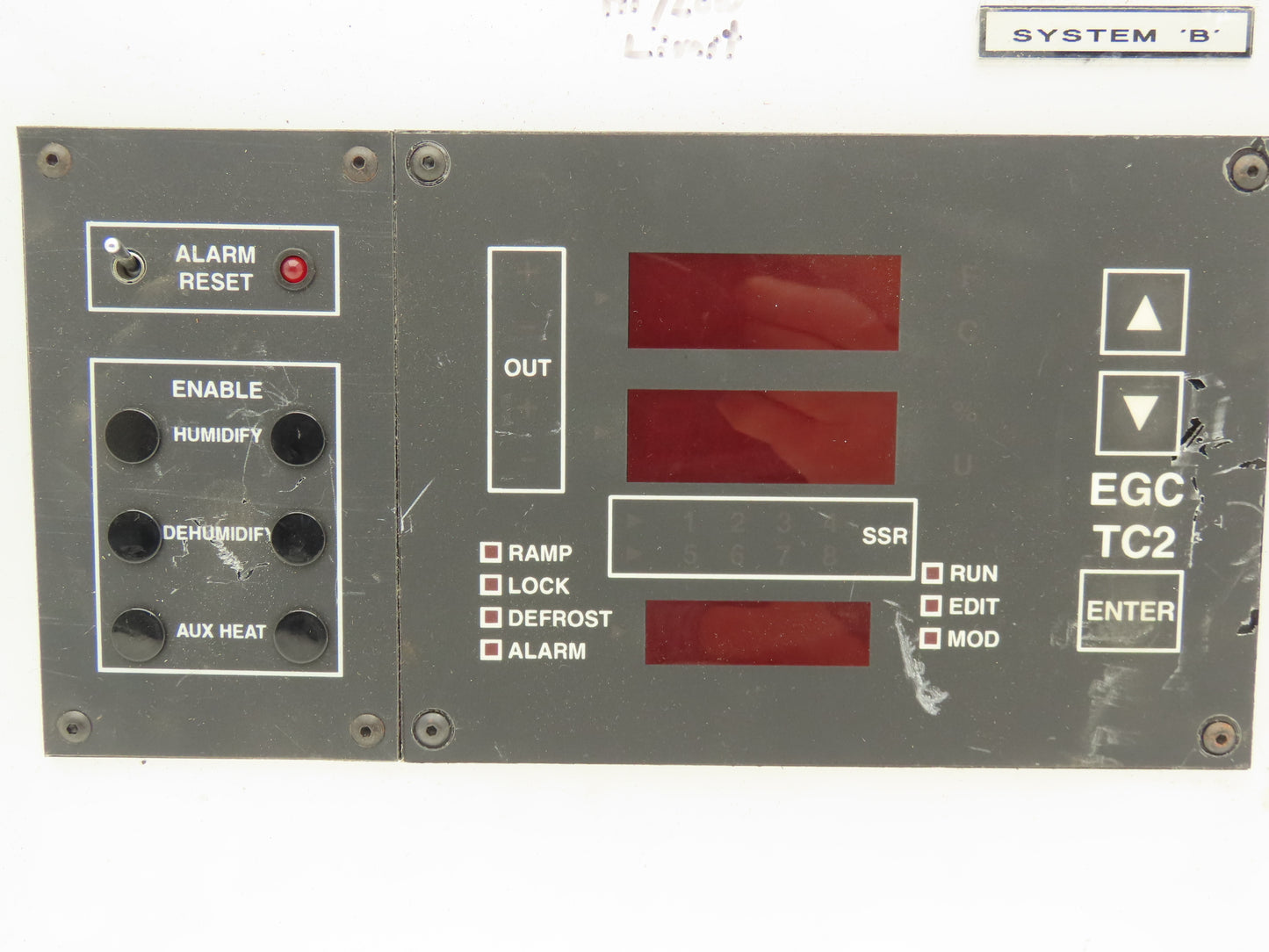 Environmental Growth Chambers G Series HMI Control Panel With Digital Display