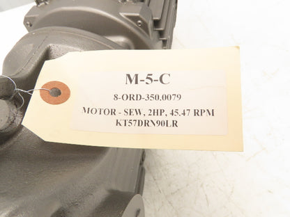 Sew Eurodrive KT57 DRN90L4 38.49 Gearmotor Drive 2Hp 230/460V 3PH 46rpm