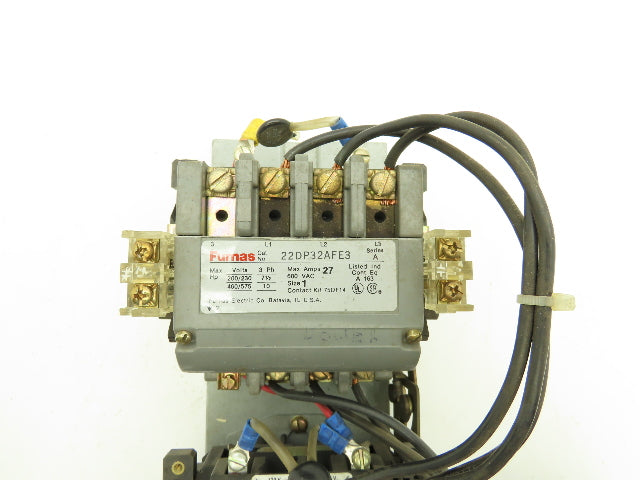 Furnas 22DP32AFE3 Reversing Motor Starter 10Hp Size 1 Max 27A 600 VAC Overload