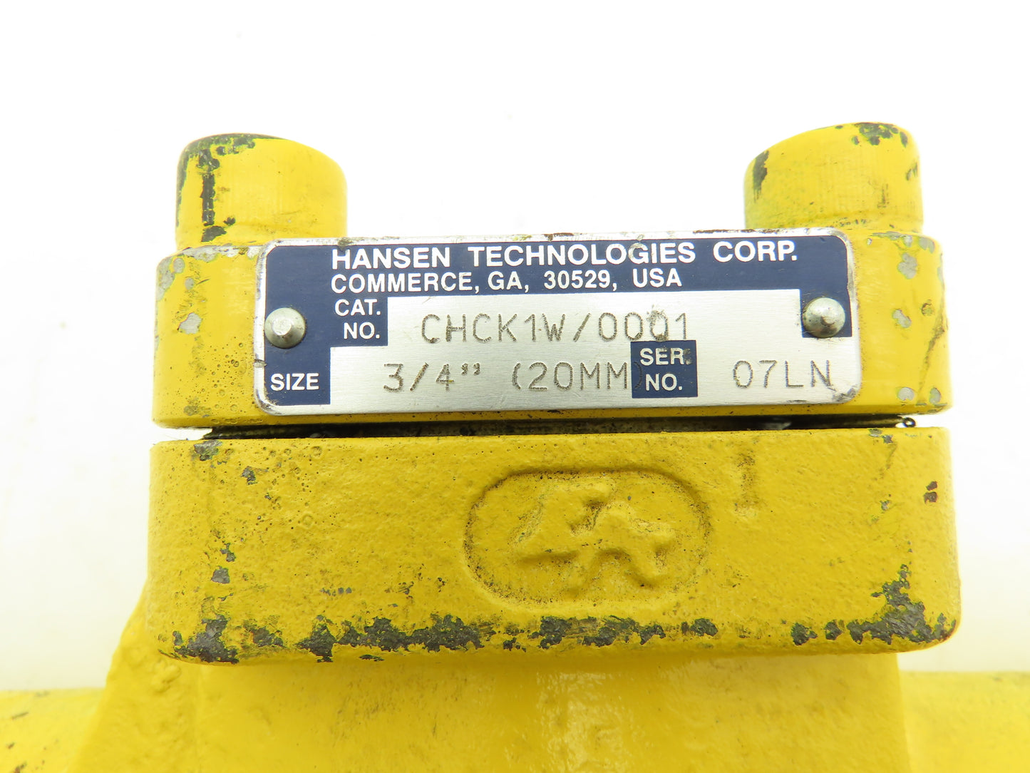 Hansen Technologies CHCK1W/0001 Piston Check 3/4" Socket Weld 600PSIG for CO2