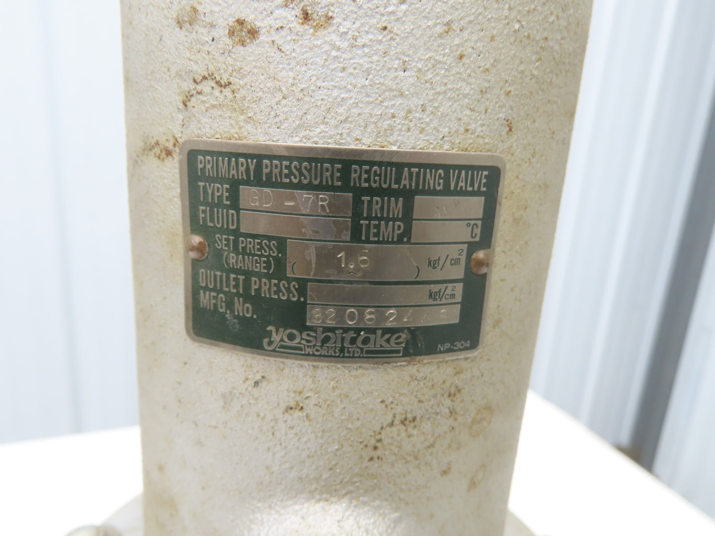 Yoshitake GD-7R Primary Pressure Regulating Valve Size 32 Flange 1.6kgf