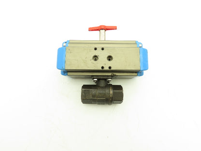 Valbia DA 52 Double Acting Pneumatic Air Actuator 10 Bar & 3/4" NPT Ball Valve