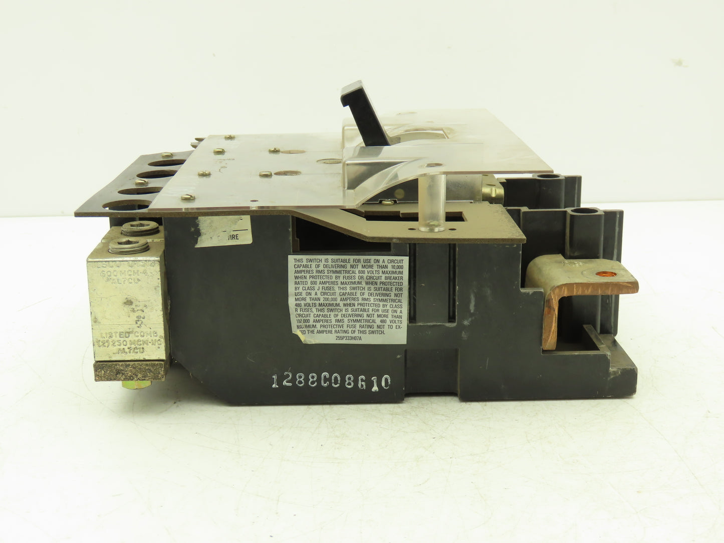 Westinghouse 1288C08G10  600A Bucket Switch Circuit Breaker Disconnect 3-Pole