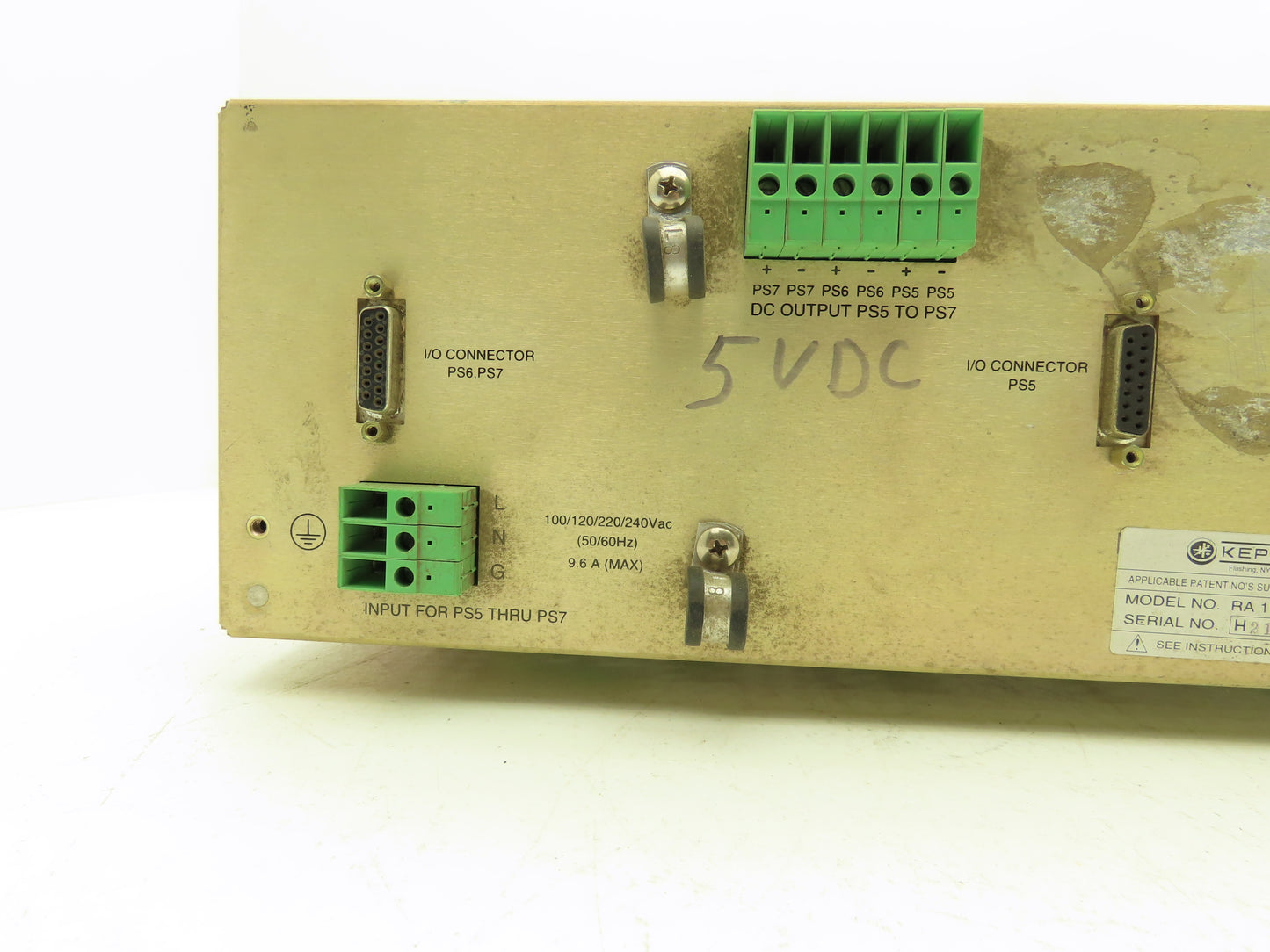 Kepco RA 19-7B Power Supply 7 Slot Rack Adapter