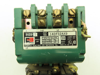 Furnas 14DF32AX9 NEMA Size 1 Motor Starter 30A 575VAC 10Hp
