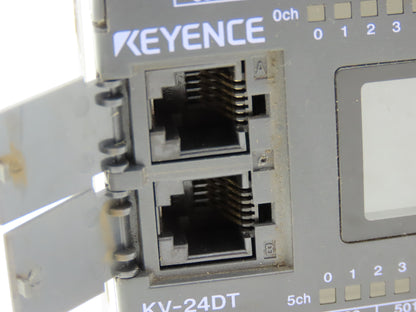 Keyence KV-24DT PLC 24-Point Programmable Controller Module