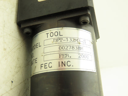 FEC DFT-132M3-S Nutrunner Servo Motor w/Torque Transducer TD-130-DFS