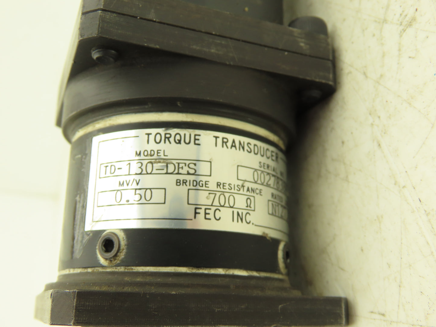 FEC DFT-132M3-S Nutrunner Servo Motor w/Torque Transducer TD-130-DFS