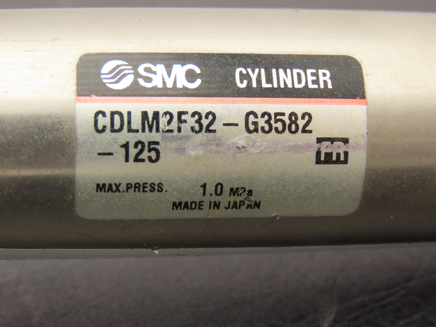SMC CDLM2F32-G3582-125 Pneumatic Air Cylinder w/Rod Lock 32mm Bore 125mm Stroke
