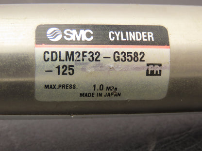 SMC CDLM2F32-G3582-125 Pneumatic Air Cylinder w/Rod Lock 32mm Bore 125mm Stroke