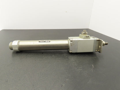 SMC CDLM2F32-G3582-125 Pneumatic Air Cylinder w/Rod Lock 32mm Bore 125mm Stroke