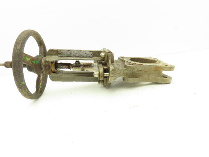 Rovalve TechnaFlow S17-D 3" Stainless Knife Gate Valve Lug Style Rubber Seat