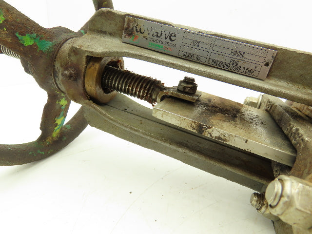 Rovalve TechnaFlow S17-D 3" Stainless Knife Gate Valve Lug Style Rubber Seat