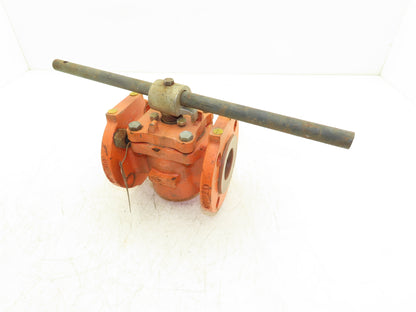 Xomox Tufline 9RB710L1 2" Flanged Sleeve Plug Valve PFA Lined 200psi