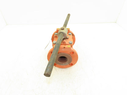 Xomox Tufline 9RB710L1 2" Flanged Sleeve Plug Valve PFA Lined 200psi