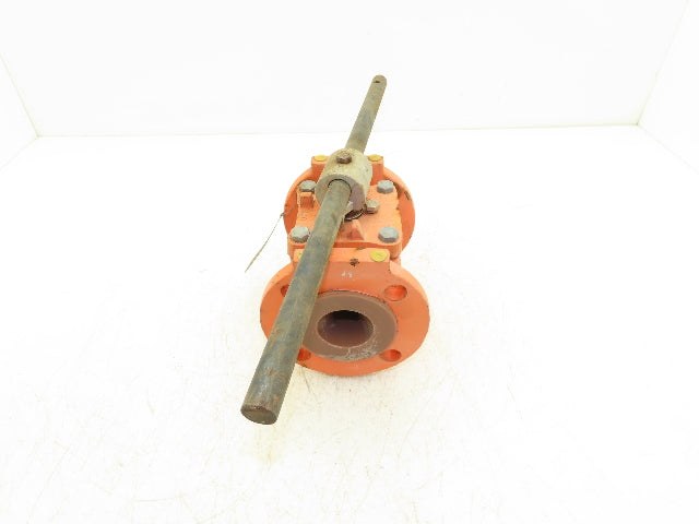 Xomox Tufline 9RB710L1 2" Flanged Sleeve Plug Valve PFA Lined 200psi