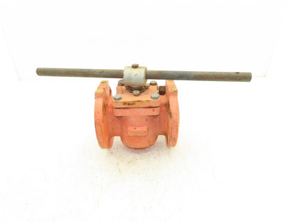 Xomox Tufline 9RB710L1 2" Flanged Sleeve Plug Valve PFA Lined 200psi