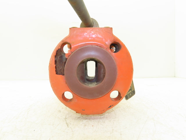 Xomox Tufline 9RB710L1 2" Flanged Sleeve Plug Valve PFA Lined 200psi