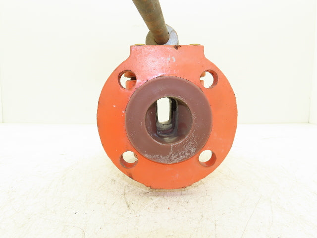 Xomox Tufline 9RB710L1 2" Flanged Sleeve Plug Valve PFA Lined 200psi