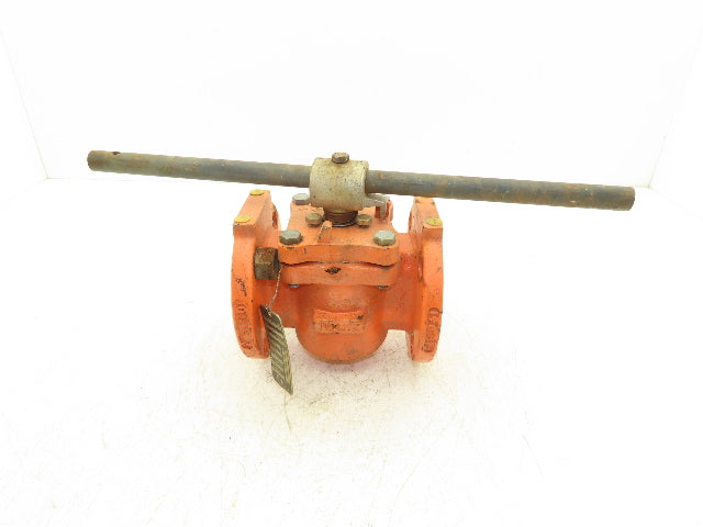 Xomox Tufline 9RB710L1 2" Flanged Sleeve Plug Valve PFA Lined 200psi