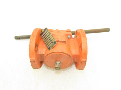 Xomox Tufline 9RB710L1 2" Flanged Sleeve Plug Valve PFA Lined 200psi