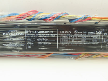 Keystone KTEB-454HO-UV-PS Electronic Fluorescent Ballast 4-Lamp 54 Watt Lot of 2