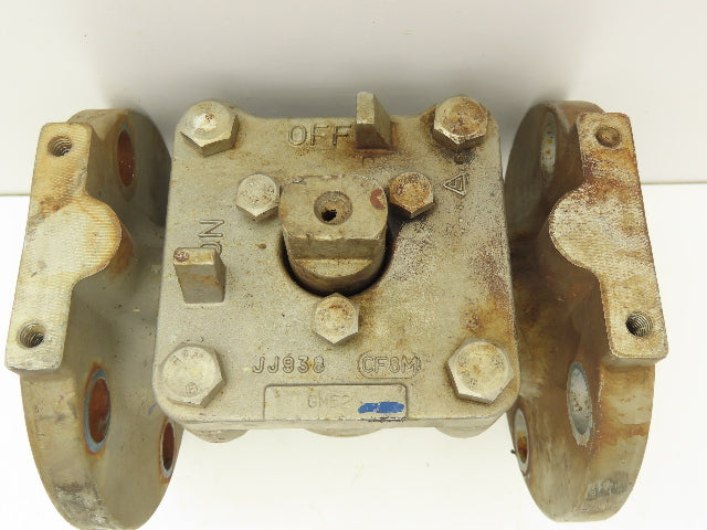 Xomox Tufline 067 Stainless Plug Valve 2" Flanged CF8M Class 150 9T3290