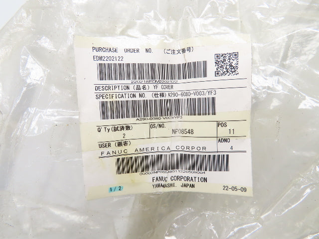 Fanuc A290-6080-V003/YF3 Robodrill YF Front Way Cover 600mm Milling Machine
