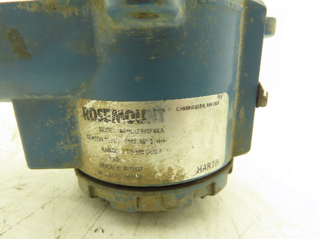 Rosemount 644HAE5J6F6XA Thermocouple Temperature Sensor 6" Probe 1/2" NPT