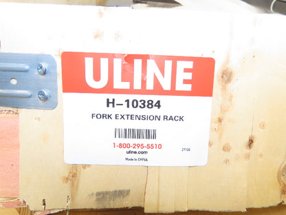 Uline H-10384 Fork Extension Rack Forklift 400lbs 60-96" Forks