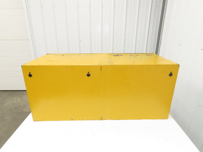 Justrite 25801 Yellow Flammable Safety Cabinet 12-1/2 Gallon Liquid Piggyback