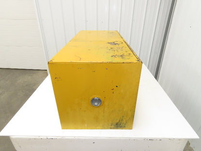 Justrite 25801 Yellow Flammable Safety Cabinet 12-1/2 Gallon Liquid Piggyback