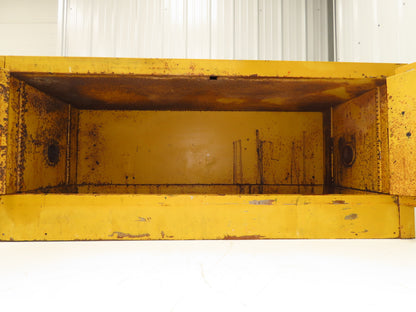 Justrite 25801 Yellow Flammable Safety Cabinet 12-1/2 Gallon Liquid Piggyback