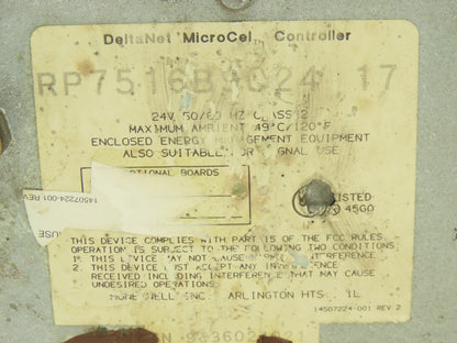 Honeywell RP7516B9024 DeltaNet MicroCel Controller with Actuator