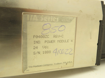 Foxboro P0400ZC Power Supply Module 24VDC Rev C I/A Series