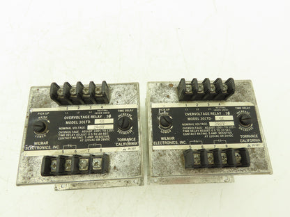 Wilmar Electronics 301TD-5X 3 Phase Overcurrent Relay 100-125% 240V Lot of 2