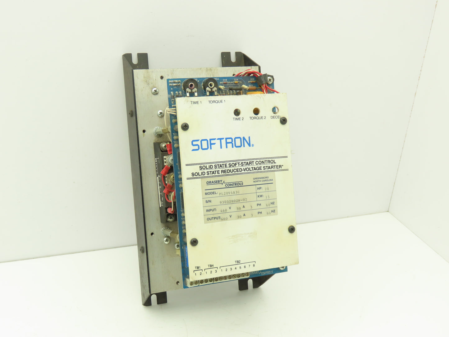 Graseby Controls PL20V4B3C Softron Soft Start Starter Controller 20Hp 460V