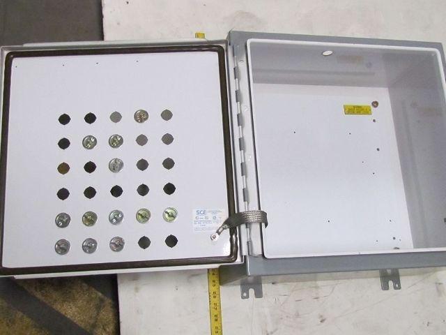 SCE 20x20x10" JIC Box Electrical Enclosure Wall Mount Backplate