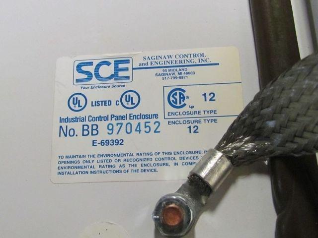 SCE 20x20x10" JIC Box Electrical Enclosure Wall Mount Backplate