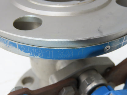 Jamesbury 2" 5150 316SS Ball Valve Flanged w/Pneumatic Actuator & Positioner