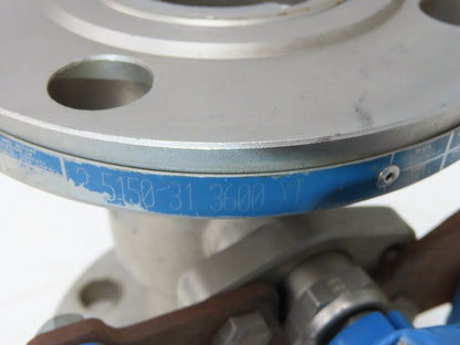 Jamesbury 2" 5150 316SS Ball Valve Flanged w/Pneumatic Actuator & Positioner