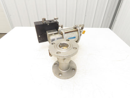 Jamesbury 2" 5150 316SS Ball Valve Flanged w/Pneumatic Actuator & Positioner