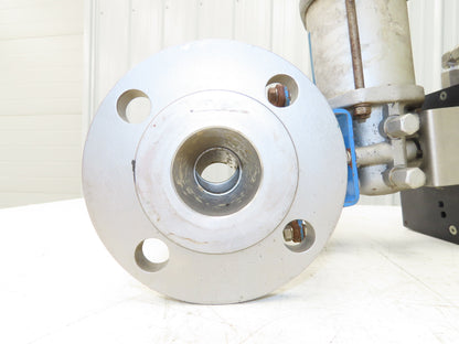 Jamesbury 2" 5150 316SS Ball Valve Flanged w/Pneumatic Actuator & Positioner
