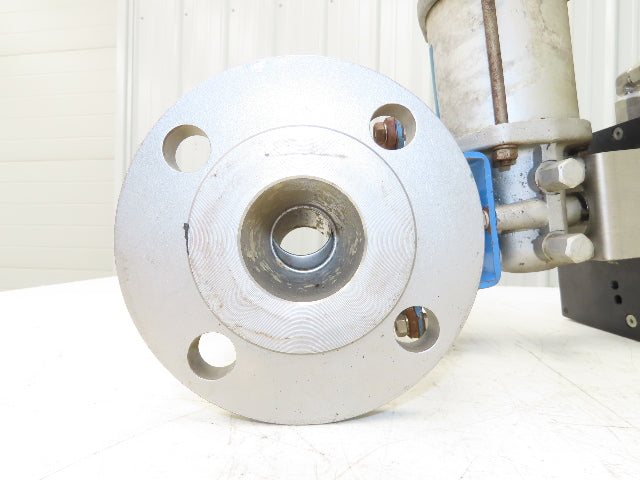 Jamesbury 2" 5150 316SS Ball Valve Flanged w/Pneumatic Actuator & Positioner