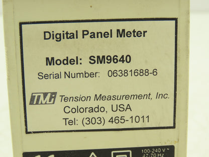 TMI SM9640A Tension Measurement Digital Panel Meter 100-240VAC
